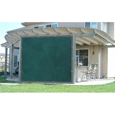Shatex Shade Fabric for Pergola/Patio/Garden New Design Shade Panel with Grommets 6x14ft Frostgreen   